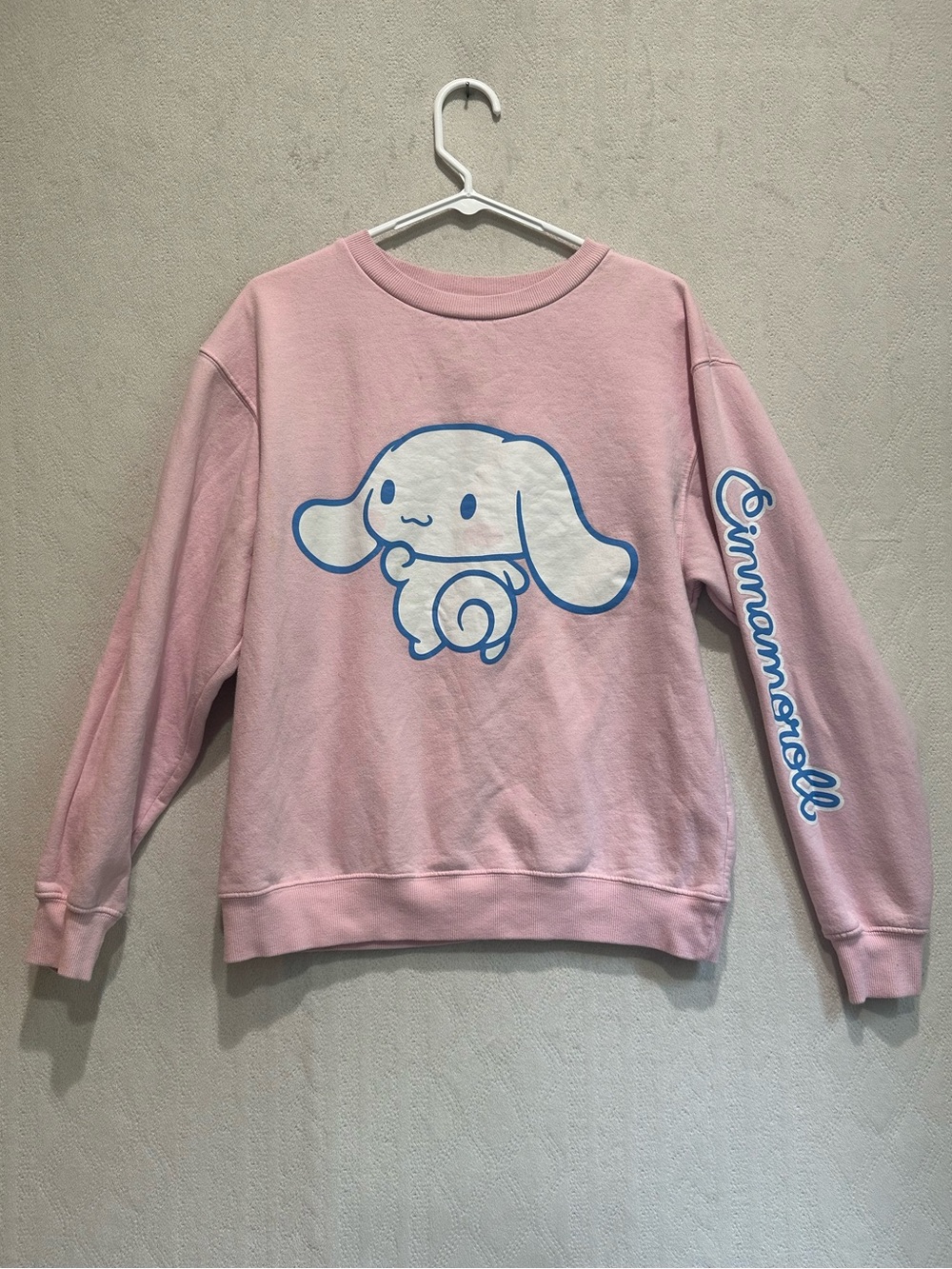 Cinnamoroll Sanrio Pink Graphic Crewneck Sweatshirt Sz M